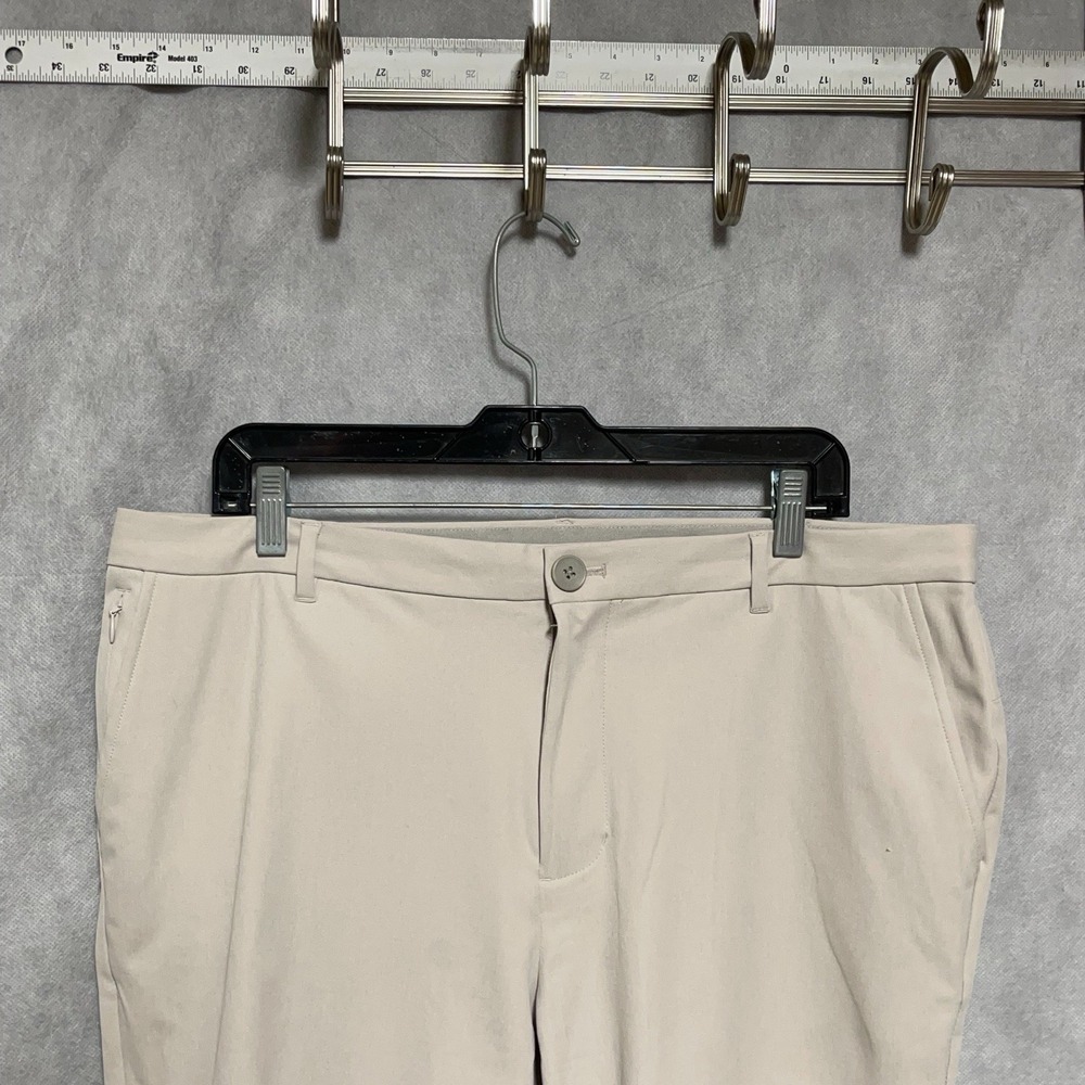 Ministry of Supply Pants Men 36x26.5 Tan Pace Poplin Performanc Kinetic Stretch
